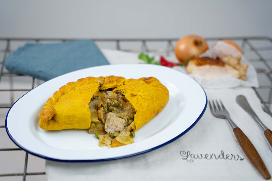 Chicken Curry Cornish Pasty